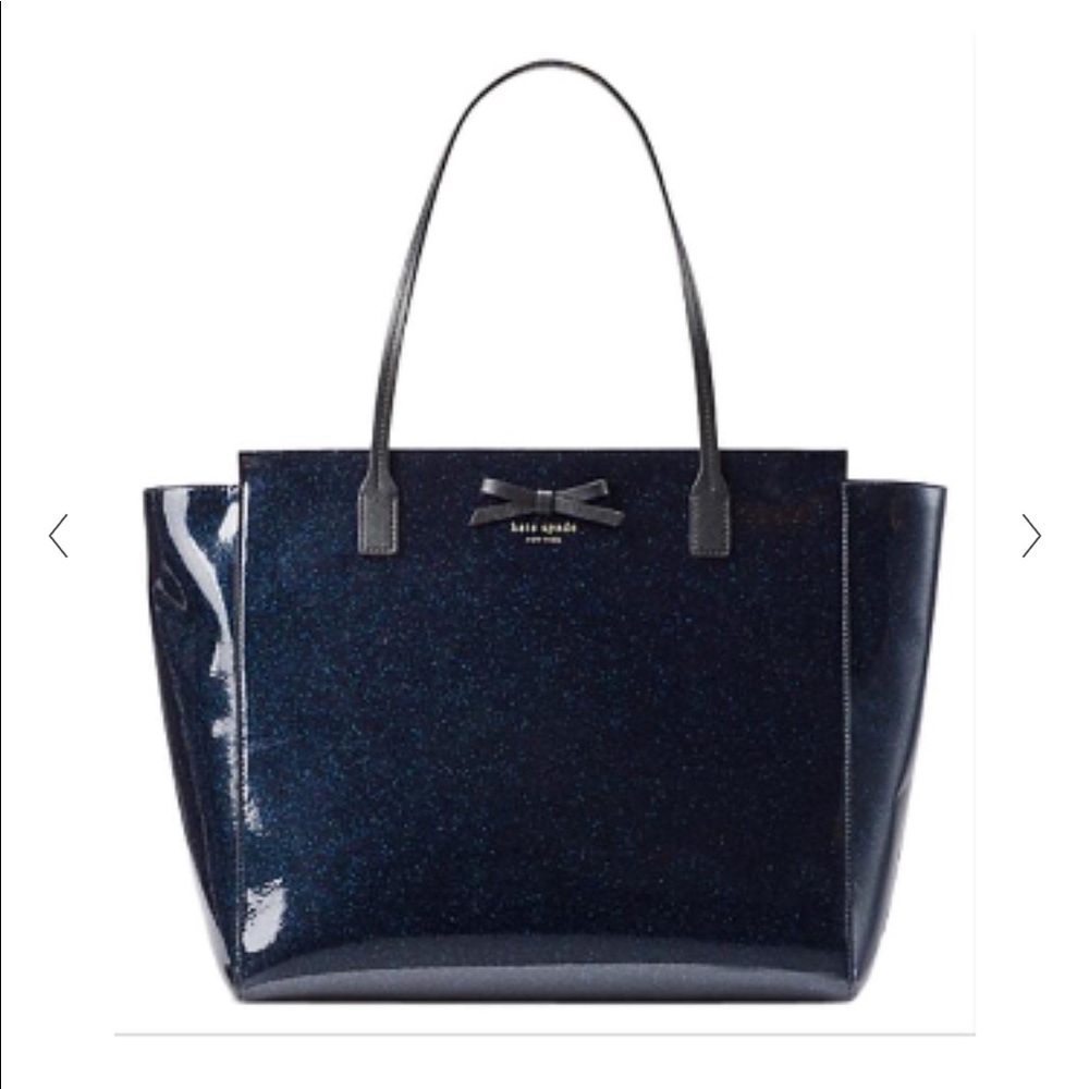 Blue glitter Kate Spade handbag
